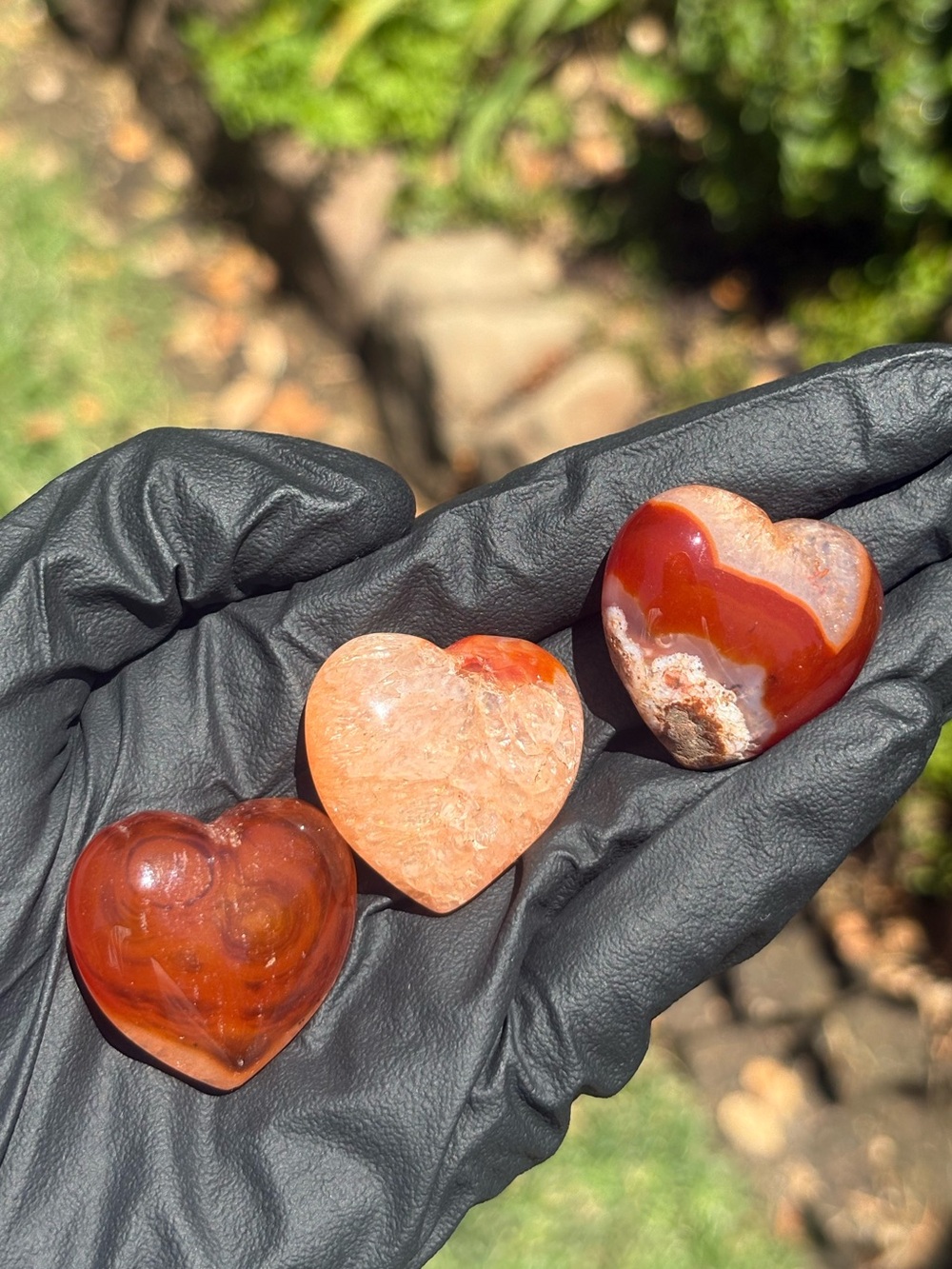 Discounted* Imperfect Carnelian Heart Bundle - Crystal Carving Set